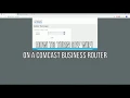 How to Turn off WIFI on a Comcast Business Router