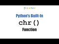 Python chr Function