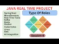 Java Real Time Project Session 4 Type of Roles in IT Industries