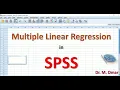 Multiple linear regression in SPSS