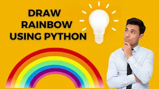 Draw a Rainbow using python turtle