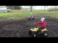 Suzuki lt50 quad doughter 4 and son 6 years old