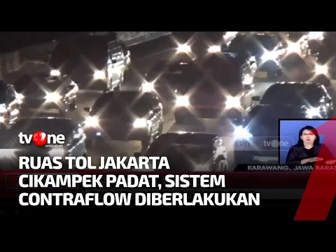 Arus Balik Lebaran, Ruas Tol Jakarta-Cikampek Padat