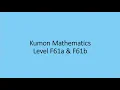 Kumon Mathematics F61a F61b