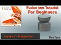 Autodesk Fusion 360 Tutorial For Beginners - Storage Jar