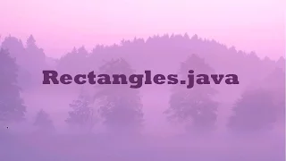 Java program Rectangles java