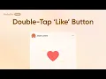 ProtoPie School Double Tap Like Button Animation ProtoPie Tutorial