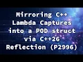 Mirroring C Lambda Captures into a POD struct via C 26 Reflection P2996