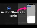 Create and stylize action sheets in Ionic 6 Ionic tutorials