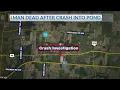 One dead after crash in pond in Licking County