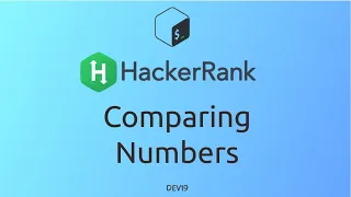 Comparing Numbers HackerRank Linux Shell