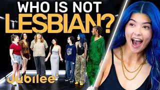 6 lesbians vs 1 secret straight girl