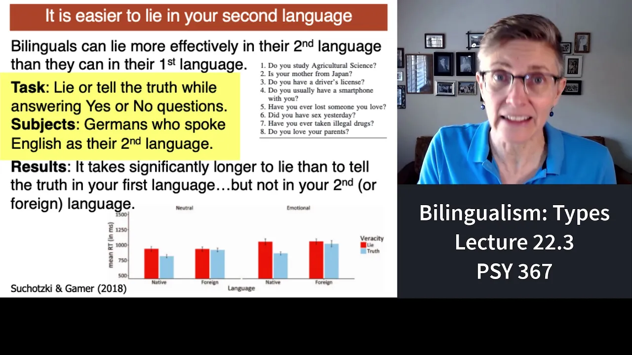 367 Lecture 22.3 Types of Bilingualism
