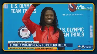 Long track speed skater Erin Jackson looks to defend history making gold medal