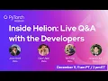 Inside Helion Live Q A with the Developers