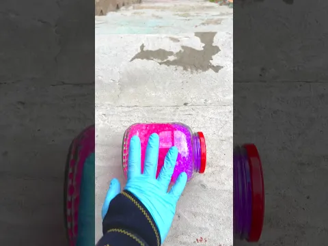 Crushing glass bottles on stair!🌟🥳 #asmr #satisfying