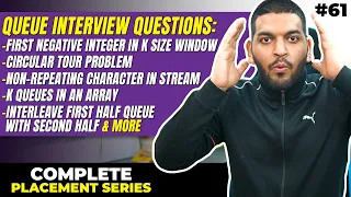 Lecture 61 Queue FAANG Interview Questions Placement Series by Love Babbar