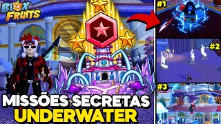 TODAS as MISSÕES SECRETAS da UNDERWATER *Subaquática* no BLOX FRUITS (3 Estrelas)