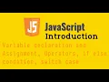 Javascript Live Lecture Training Javascript Introduction if else condition Switch Case