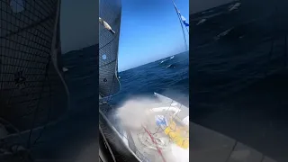 A Small Trimaran in Sporty Conditions