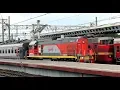Download Lagu RZD Russia Electric loco attachment and diesel shunter with express move at St Petersburg Russia