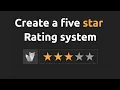Creating the Front-end of a Five Star Rating System with JavaScript HTML and CSS
