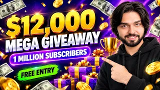 $12,000 MEGA GIVEAWAY 🎁 1 Million Subscribers Celebration | FREE Entry – Full Rules & How to Join