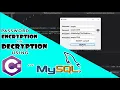 Password Encryption and Decryption Using C and MySQL