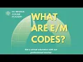 What Are Codes Evaluation and Management CPT Codes Explained Medical Coding Guide