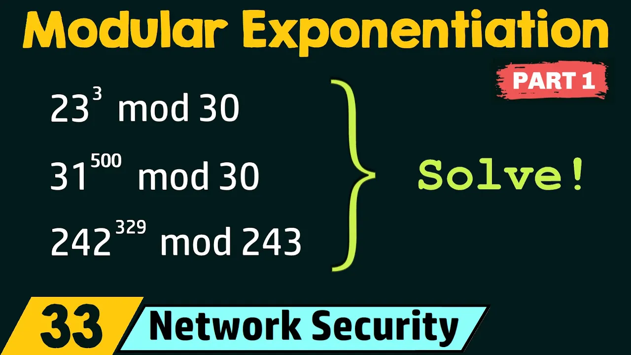 Modular Exponentiation (Part 1) - YouTube thumbnail