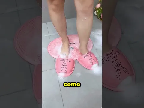 La alfombra que te ayuda a lavar los pies sin agacharte