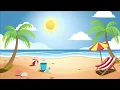 Beach with sun cartoon animation background footage for free download vfxtools