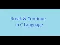 C Programming Course 23 Continue With for ARABIC