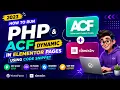 Run PHP and ACF Fields in Elementor Tutorial