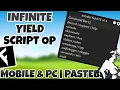 Roblox Infinite Yield Script Godmode Fly Hitbox Bypass Anti and More