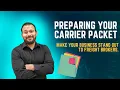 Carrier Packet How To Prepare Your Carrier Packet To Send Out To Brokers And Shippers