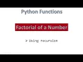 Factorial of a Number Python Hindi