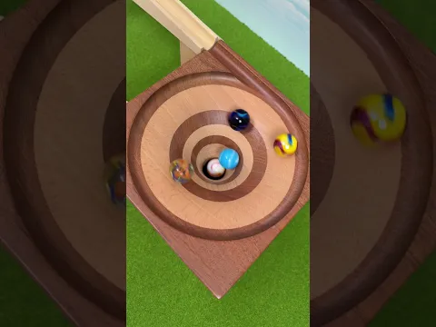 Marbles falling in a vortex Marble Run ASMR #347 Slow Motion Colorful marbles #marblerun #マーブルラン