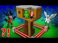 JJ and Mikey Build SECRET TREE BASE in Minecraft - Maizen (99 Nights In The Forest)