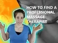 How To Find Professional Massage Therapy by a Massage Professional