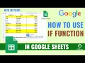 How to Use If Function in Google Sheets 2025 New Method
