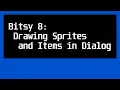 Bitsy 8 Interactions Drawing Sprites and Items in Dialog