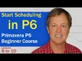 Primavera P6 Tutorial for Beginners Lessons 8-10 Schedule Logic Layouts
