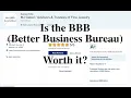 The Better Business Bureau BBB why we left them and is it for you