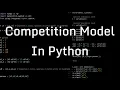 Python Code for Competition Model Lotka-Volterra