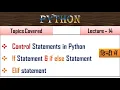 If else Statement in Python in Hindi Lecture 14 Control Statements in python in hindi
