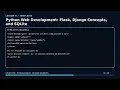 Python Web Development Flask Django Concepts and SQLite