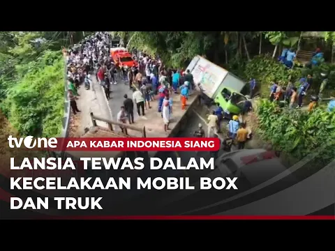 TRAGIS!! Lansia Tewas Akibat Insiden Mobil Box dan Truk di Padang