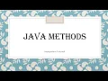 Methods Java Programming Java OOP Malayalam Tutorials