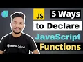 Different ways of writing functions in JavaScript 2022 - 5 Ways to Define Functions in JavaScript